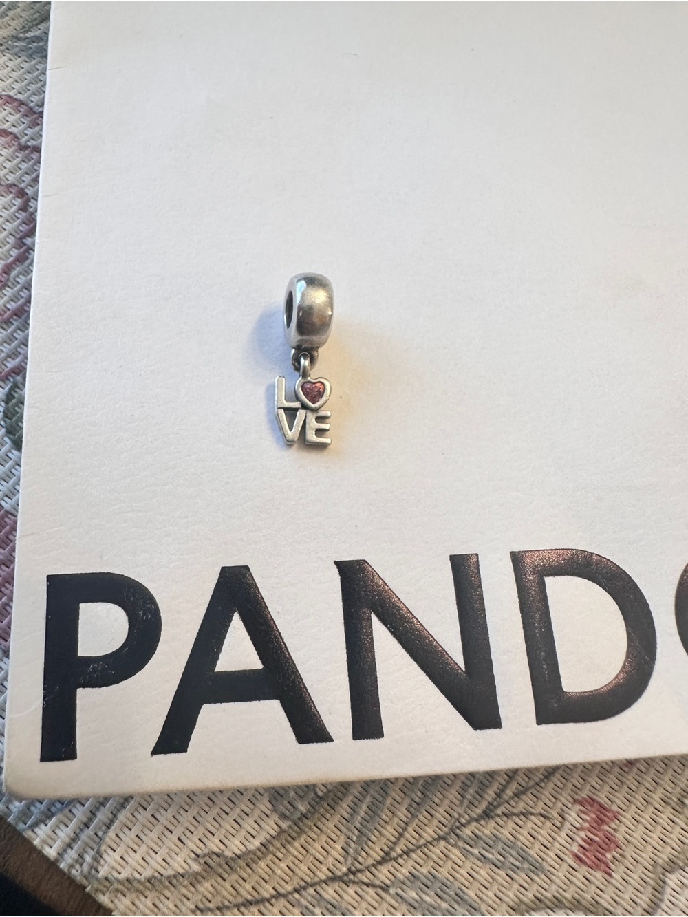 Pandora love dangle charm